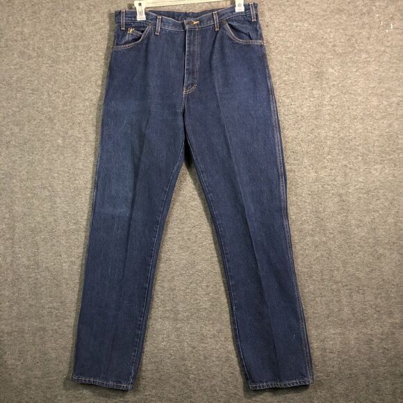 Dickies Work Jeans Men's 38x36 Regular Fit 5 Pocket Blue Denim Straight Leg - Picture 1 of 12
